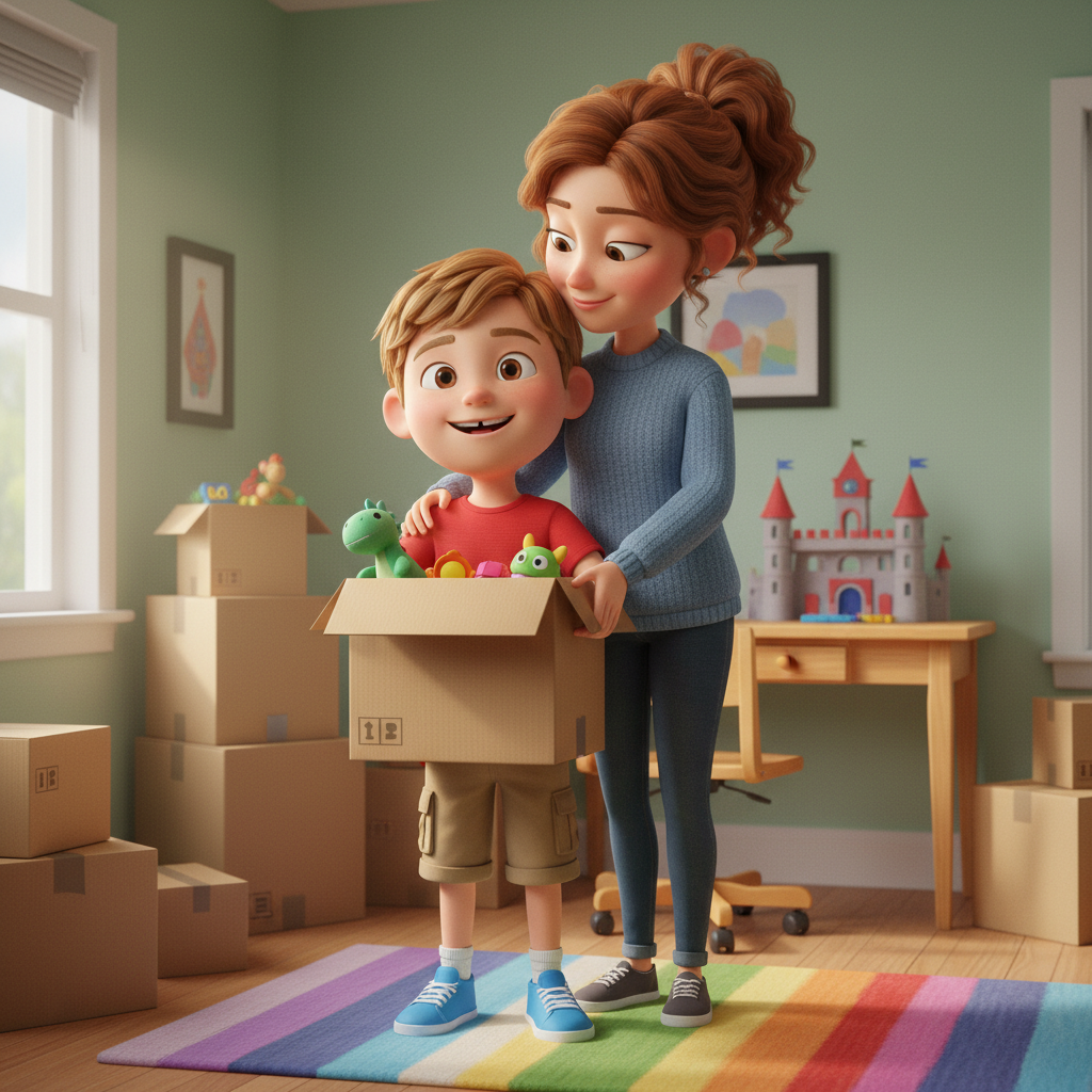 Prompt Card showing astronaut kids